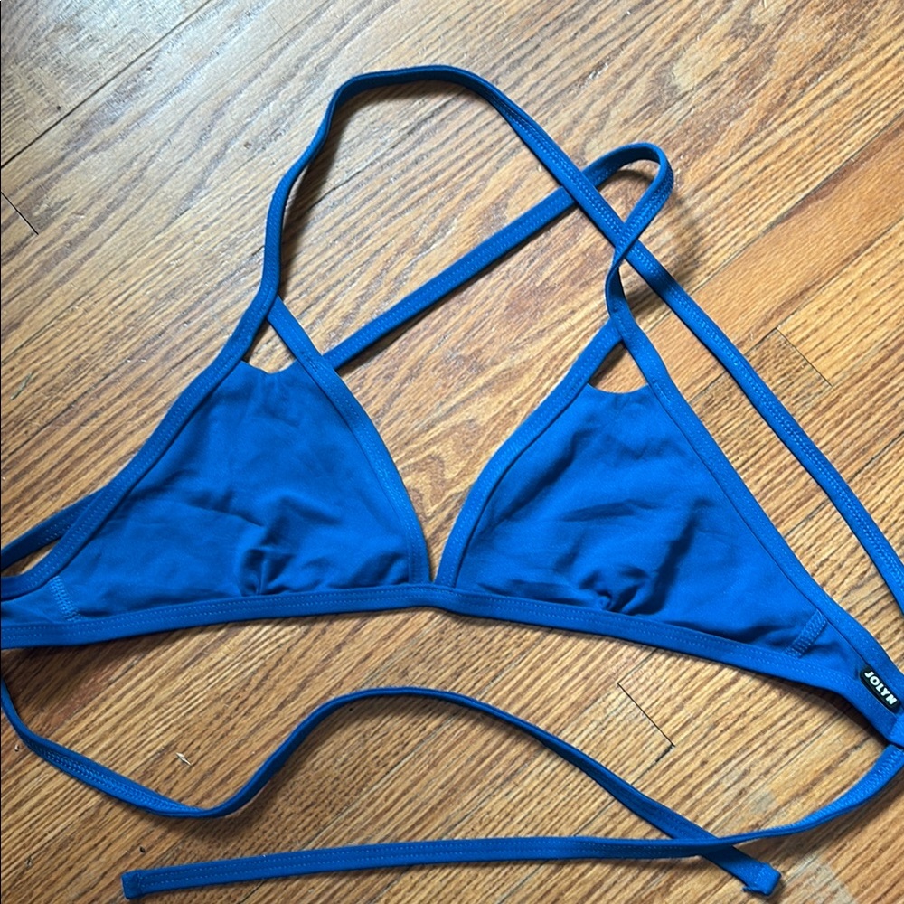 Jolyn Clothing Blue Bikini top Swimwear